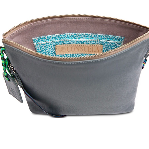 Consuela Keanu gray leather Downtown Crossbody - Picture 4 of 11